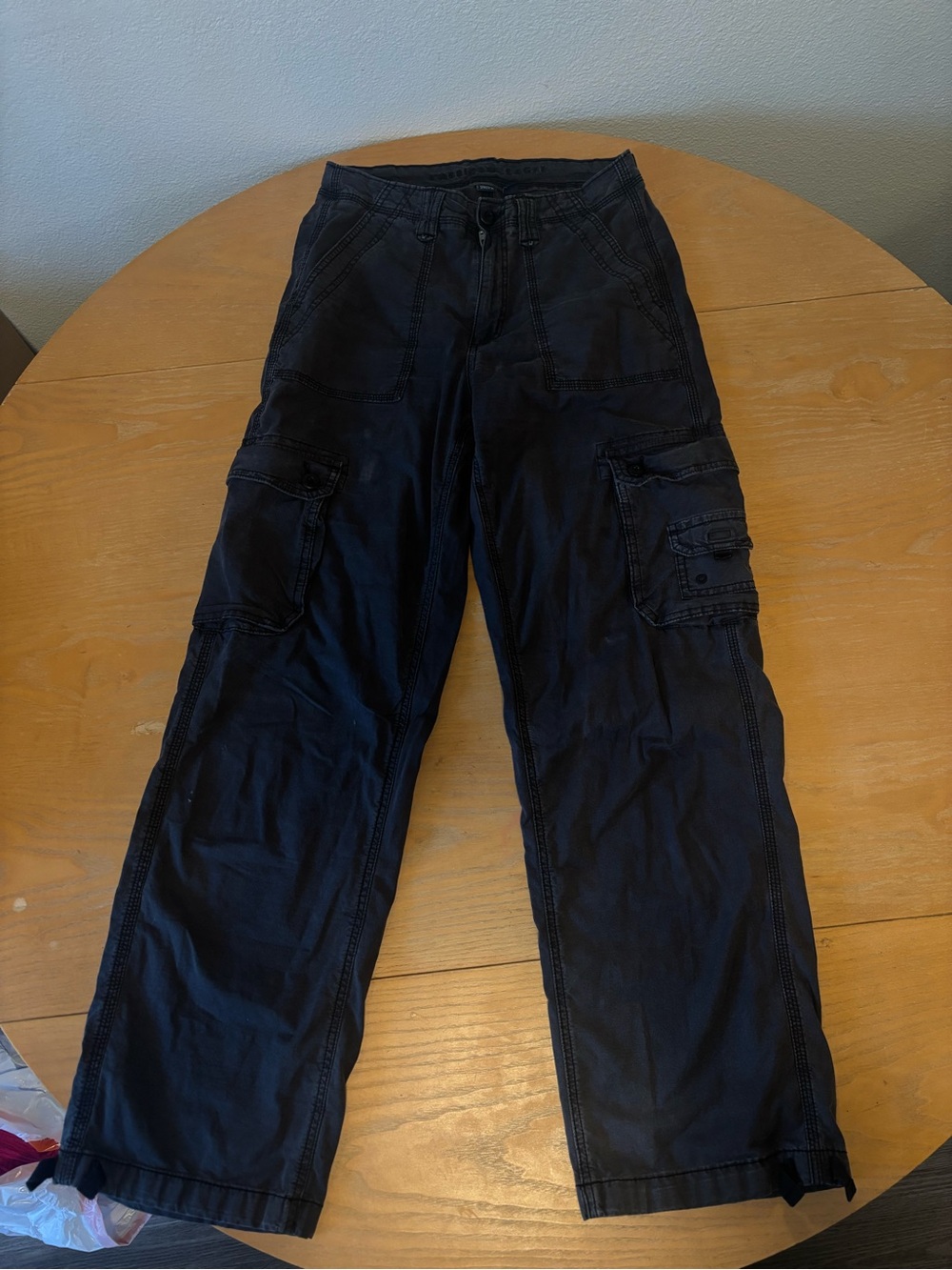 American Eagle Outfitters Black Cargo Pants with Utility Pockets